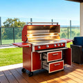 49" Propane Gas Grill, 304 Stainless Steel, 99K BTU, 828 Sq.In M195447
