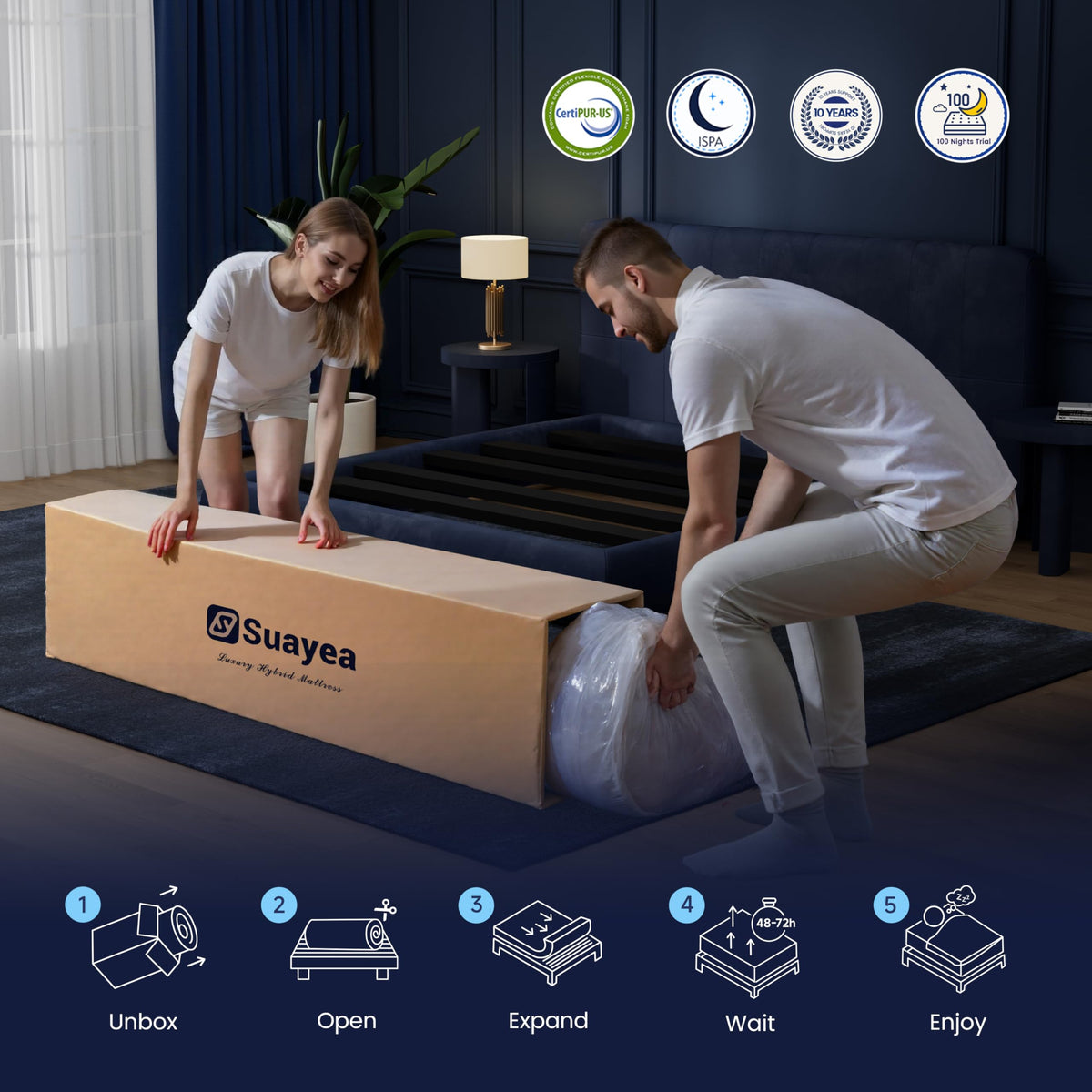 8 inch Hybrid Memory Foam Full Mattress A959130