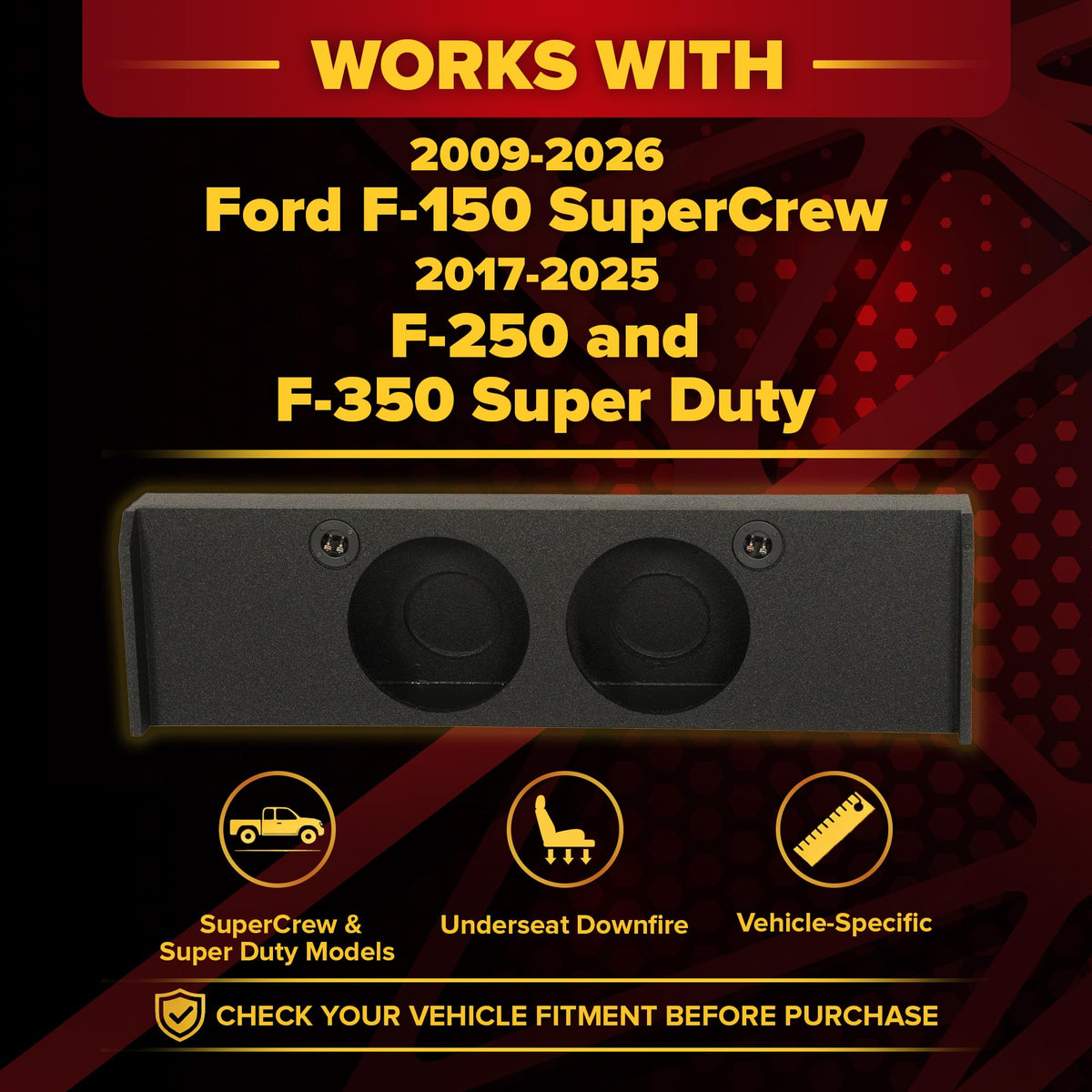 Dual 12in Subwoofer Box O834