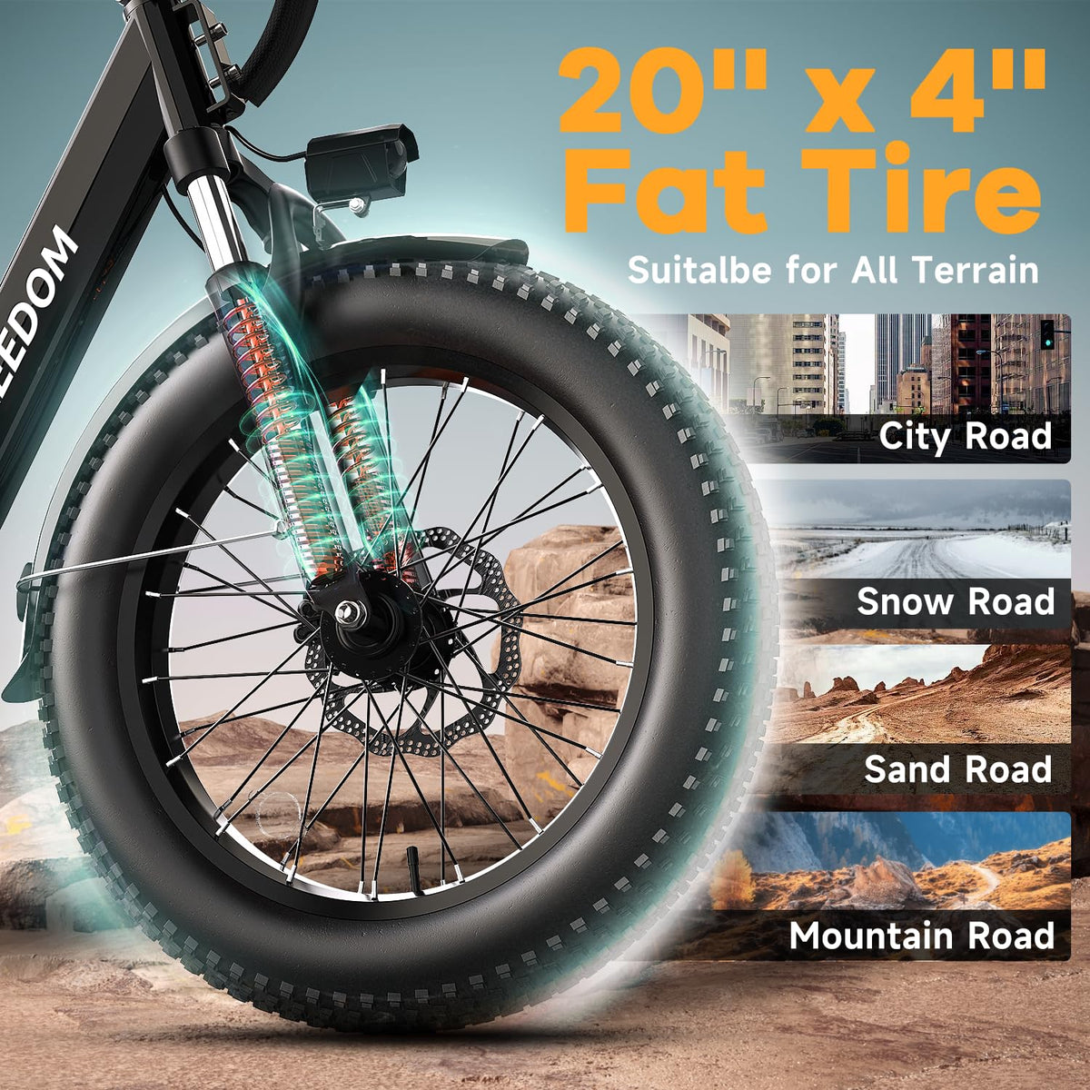 1500W Peak 48V 20Ah Electric Bike Y76708