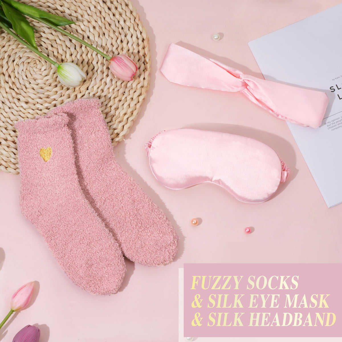 Pink 11Pcs Self Care Gift Basket S223