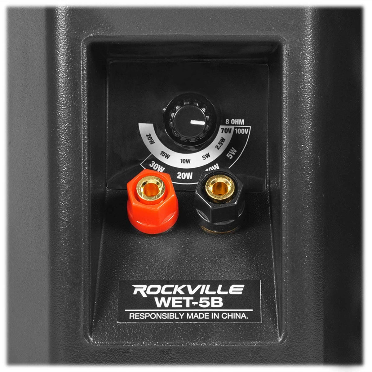 Black Indoor/Outdoor Wall Speaker, 2-Pack E607