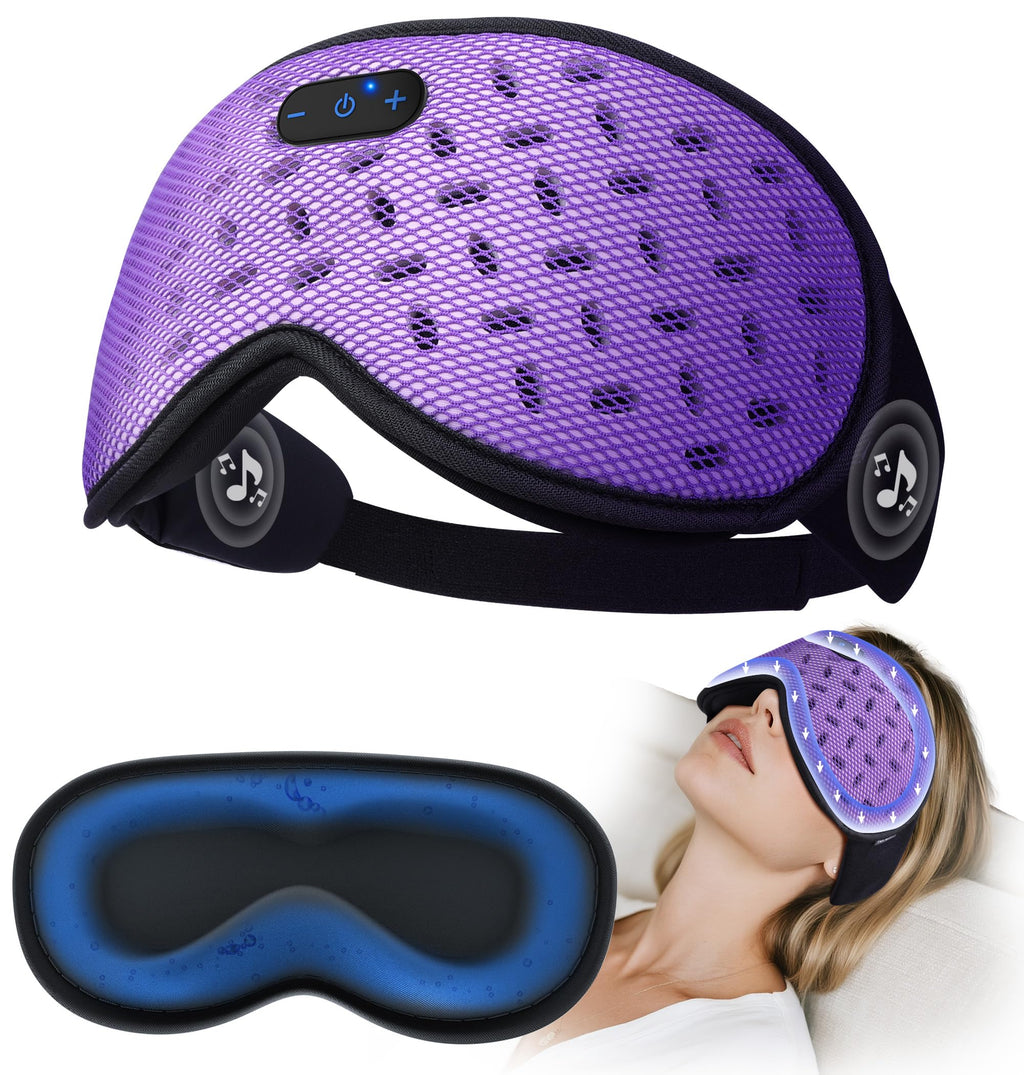 Bluetooth Sleep Mask Headphones with Hot & Cold Compress C476