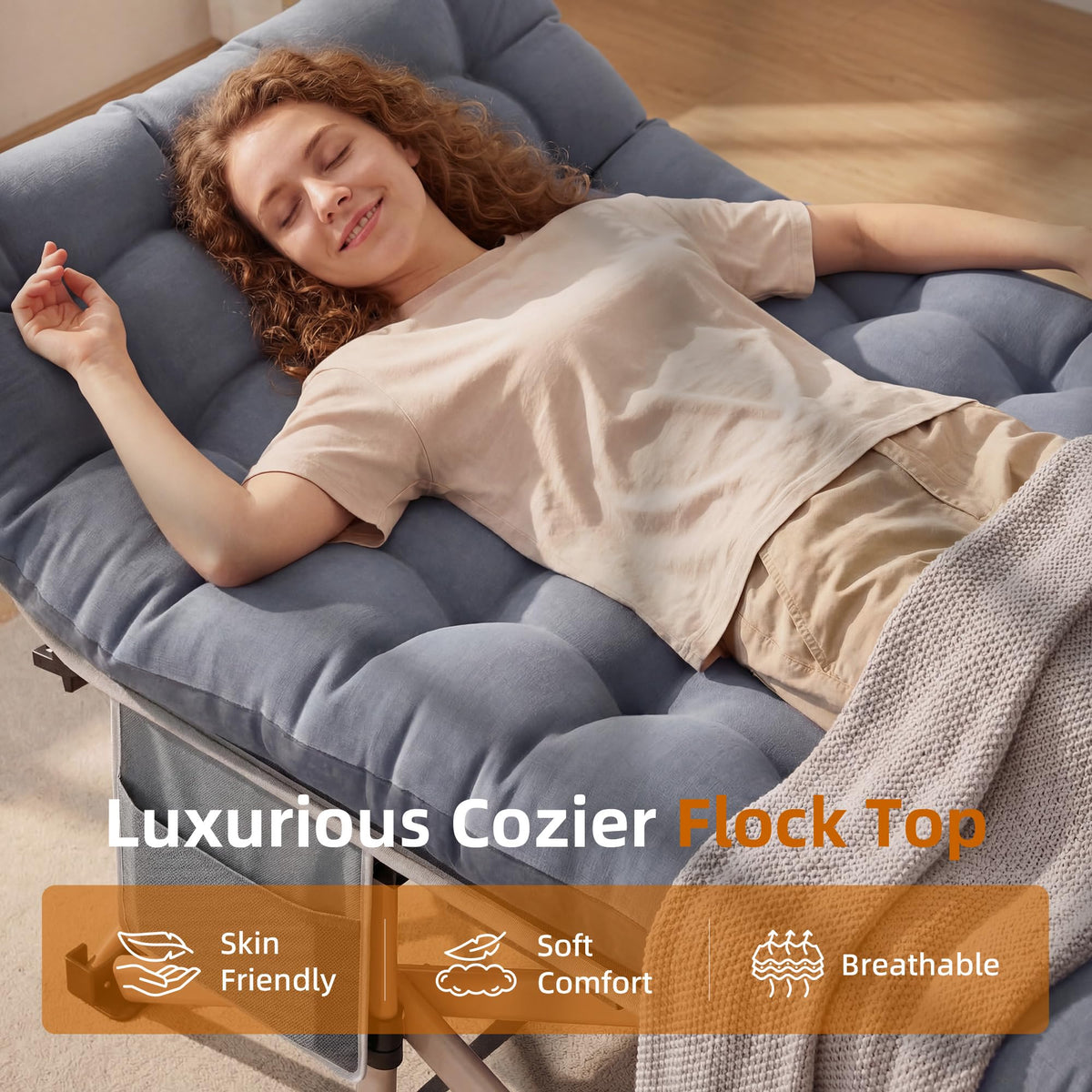 Folding Camping Cot with Carry Bag A122