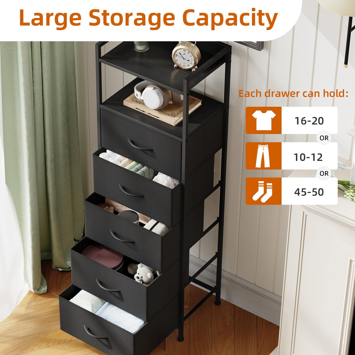 Tall 5 Drawer Dresser S55037